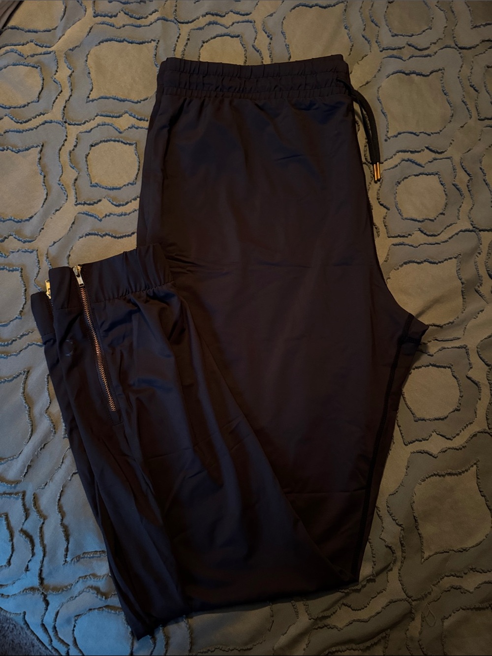 Zyia Black Everywhere Zipper Joggers